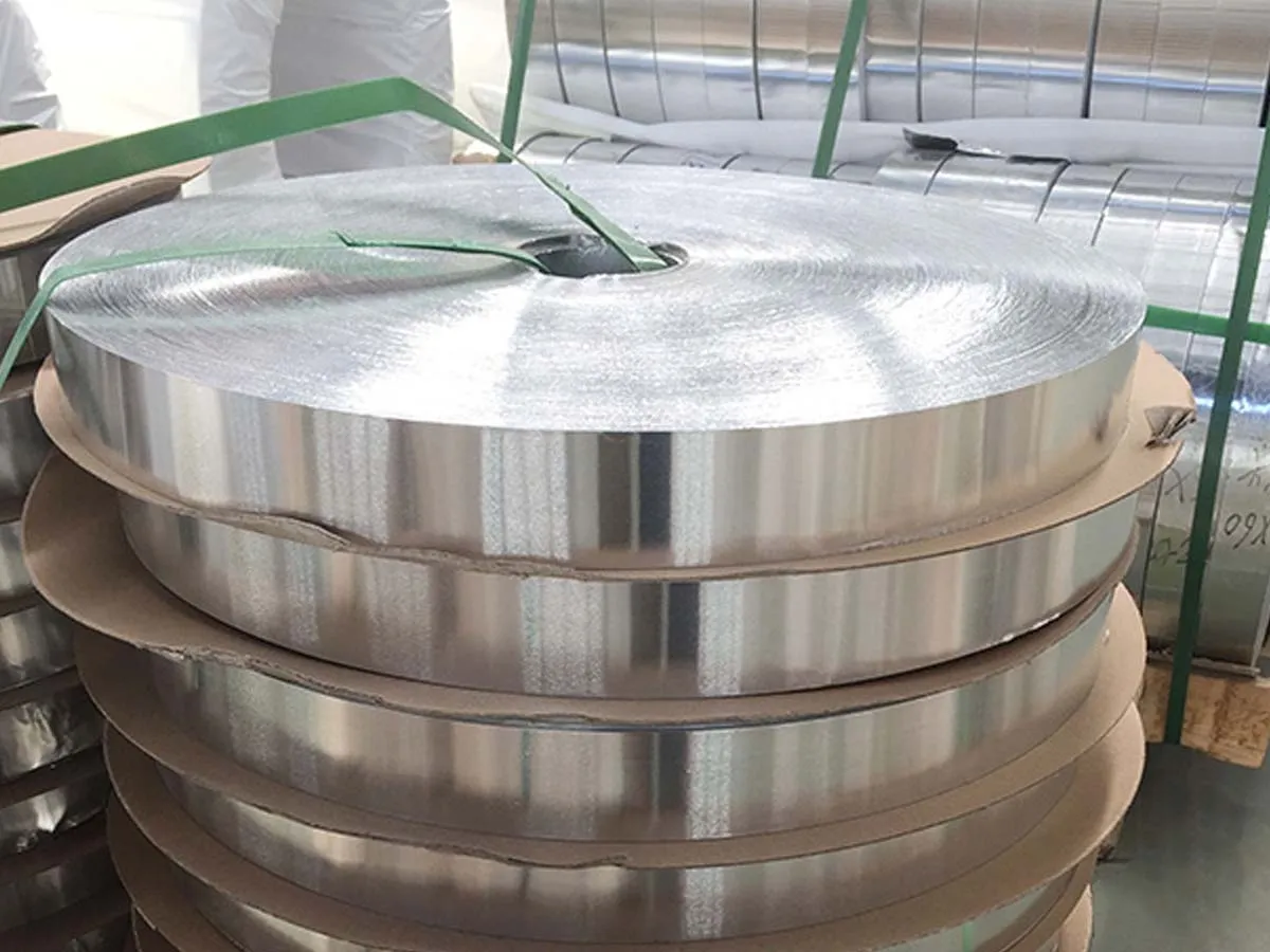Aluminum strip used for cable armoring application